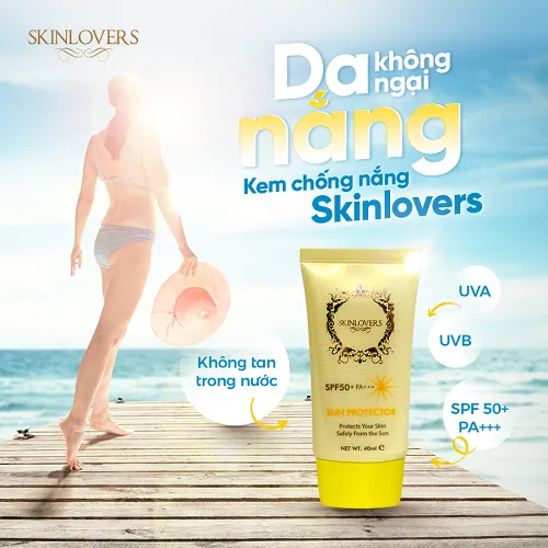 Kem chống nắng Skinlovers không tan trong nước SPF 50+ PA+++ 40ML( SKLV0256)